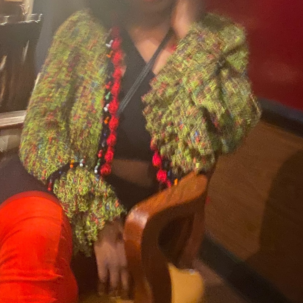 Colorful cardigan